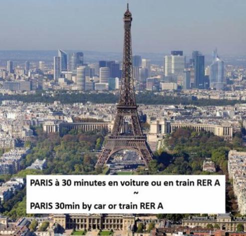 蒙泰夫兰Logement Exceptionnel Avec Jardin Proche Disney公寓 外观 照片
